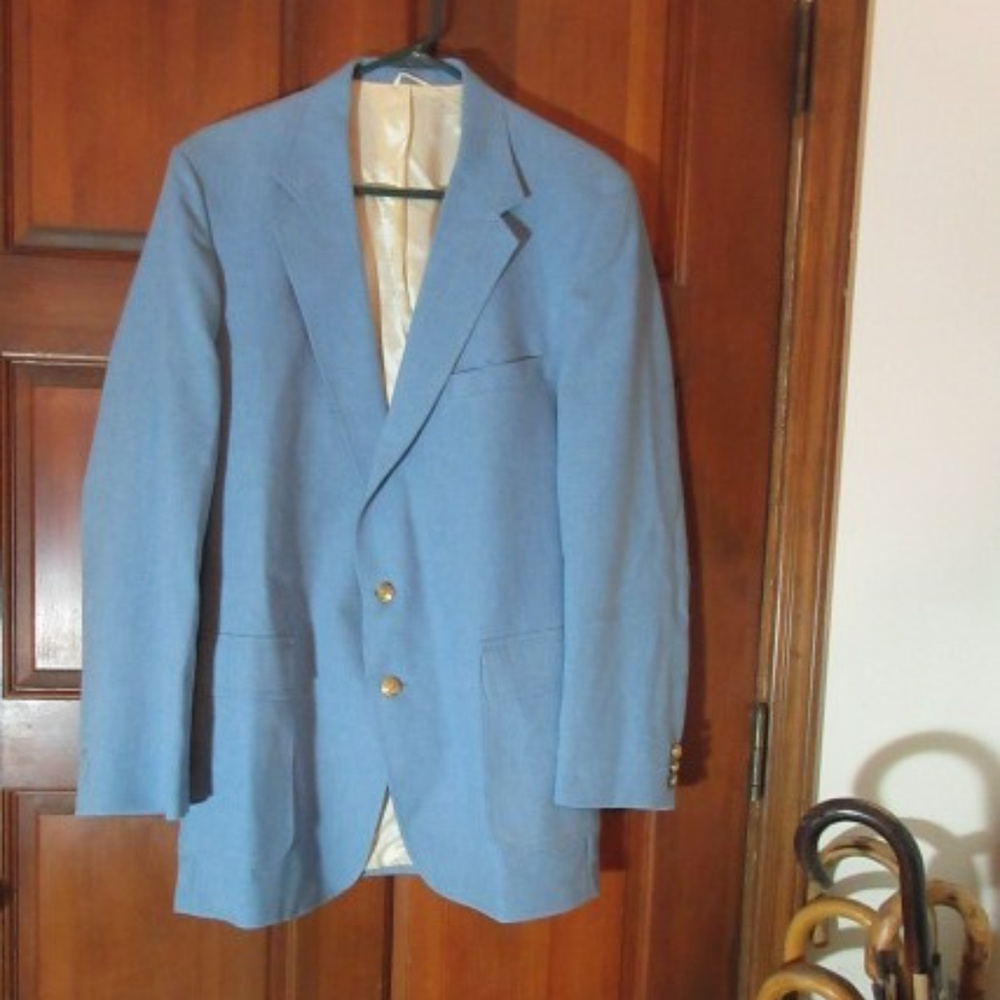 MEN'S BLUE LINED JACKET SPORT COAT LEVI'S 44L